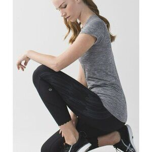 Lululemon Tight Stuff Tight Black / Black / Scratch Match Black Multi Size 4 EUC